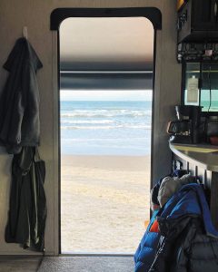 Know how far the water comes up the beach at high tide, or you may step out the door and straight into the ocean.