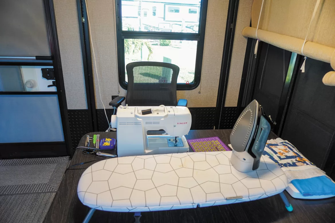 Quilting & Crafting On The Road: RV Craft & Hobby Setup