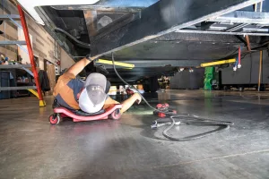 Often, the best place to run wiring for your accessories is through the framework under the vehicle. 