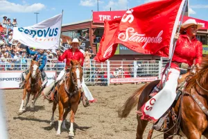 Each July, the Calgary Stampede draws over 1 million visitors.