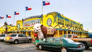 in Amarillo, the Big Texan Steak Ranch offers a 72-ounce steak challenge.