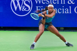 The author photographed top-ranked players at the 2024 Cincinnati Open, including Coco Gauff.