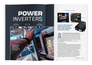 Power inverters article from the November-December 2025 issue of Family Motor Coaching magazine.