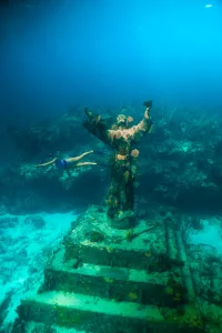 Christ of the Abyss statue at John Pennekamp Coral Reef State Park, Key Largo.