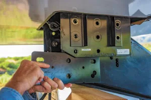 A spacer kit was added so the Goose Box fit snugly to the pin box wings