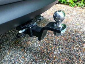 A weight-carrying hitch is typically used with lightweight trailers.