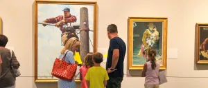 A gallery showcasing Rockwell's works is located nearby.
