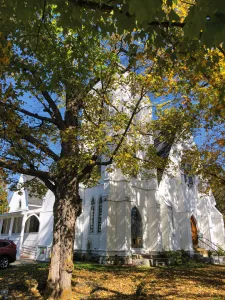 Arlo Guthrie founded the center at the Old Trinity Church, the site that inspired his Alice’s Restaurant ballad.