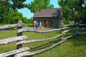 Visitors can tour the Maltese Cross Cabin today.